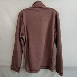 The North Face maroon fleece half zip pullover sweater men's S alternative image
