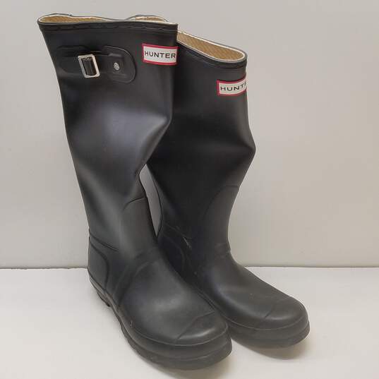 Hunter Women's Tall Black Rain Boots Size. 7 image number 4