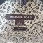 Michael Kors Ivory Floral Button Up Sz L image number 2