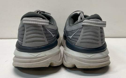 Hoka Men's Bondi 7 Grey Running Shoes Sz. 11 image number 4