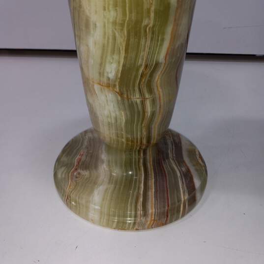 Large Green Marble Vase image number 4