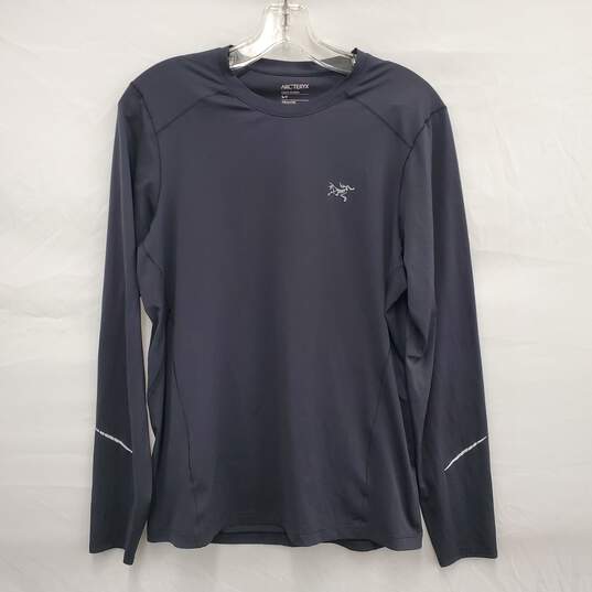 Arc' Teryx WM's Dark Charcoal Crew Neck Long Sleeve Pullover Size SM image number 1