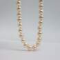 14k Gold FW Pearl Knotted 8mm Pearl 15 Inch Necklace 29.1g image number 5
