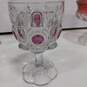 Tiffen Ruby Stained Kings Crown Cups and Candy Dish image number 5