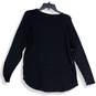 NWT Old Navy Womens Black Long Sleeve Round Neck Pullover Blouse Top Size S image number 2
