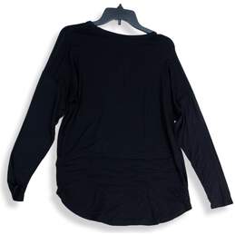 NWT Old Navy Womens Black Long Sleeve Round Neck Pullover Blouse Top Size S alternative image