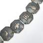 Jerusalem - Israel Sterling Silver Story Telling Panel 7in Bracelet Damage 23.9g image number 2