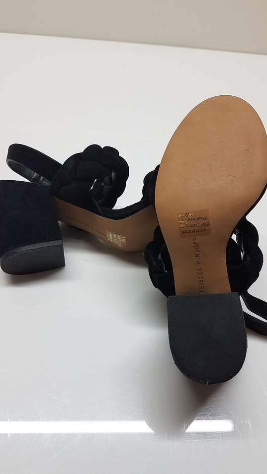 Rebecca Minkoff Black Leather Heeled Sandals Size 6.5 image number 5