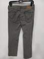 Volcom Vorta Gray Road Treated Denim Slim Straight Fit Jeans Size 28 image number 2