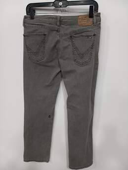 Volcom Vorta Gray Road Treated Denim Slim Straight Fit Jeans Size 28 alternative image