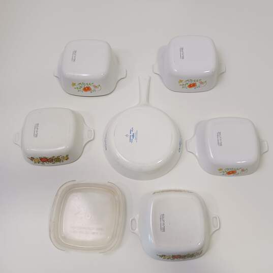 Corning Ware Casserole & Small Frying Pans Assorted 7pc Lot image number 3