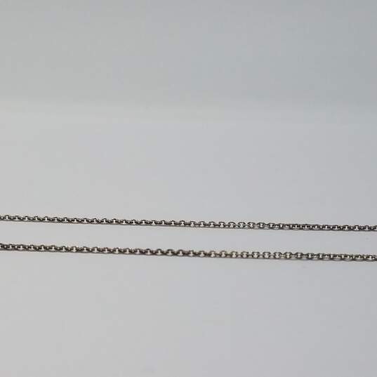 Sterling Silver Multi Gems Stone 17 Inch Heart Necklace 7 Inch Bracelet 2pcs Bundle 12.9g image number 5