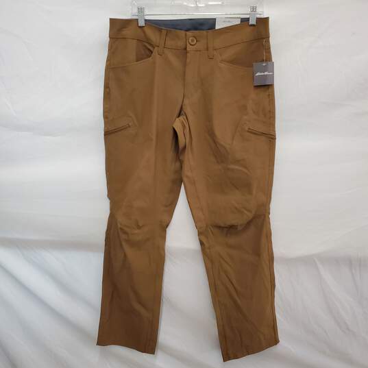 NWT Eddie Bauer MN's Rainer Active Fit Tan Cargo Pants Size 32 x 32 image number 1