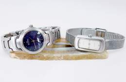 2 Skagen Denmark Blue Dial & Diamond St. Steel Ladies Watches