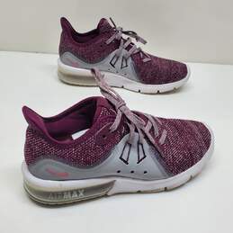 Nike Air Max Sequent 3 Bordeaux Maroon Athletic Running Shoes Women's Sz 6 alternative image