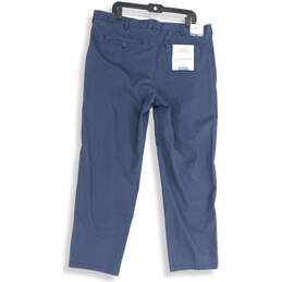 NWT Izod Mens Blue Flat Front Saltwater Wash Straight Fit Chino Pants Sz 38X30 alternative image