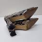 Marc Fisher Pumps Womens 8 Gray Snake Print Faux Leather Pointed Toe Claire Heel Sz 9.5M image number 4