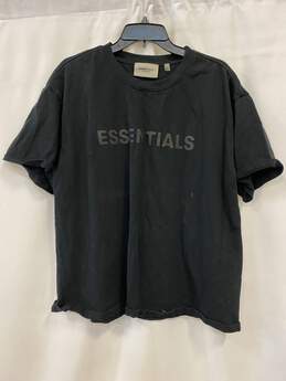 Essentials Fear of God Men Black T-Shirt XL