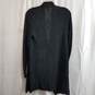 Eileen Fisher Black Merino Wool Drape Front Cardigan Size XXS image number 2