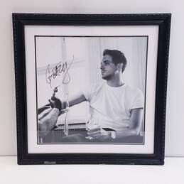 Custom Framed, Matted & Signed 17 x 17 Black & White Photo of Rapper G-Eazy