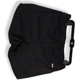 Mens Black Flat Front Regular Fit Pockets Stretch Golf Chino Shorts Size 14 alternative image