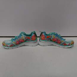 Skechers Women's Air Cooled Memory Foam Floral Pattern Walking Shoes Size 8.5 alternative image