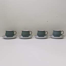 Denby England Cup and Saucer Set of 4
