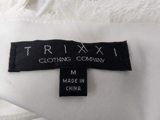 Trixxi Women's White JumpSuit Size M image number 5
