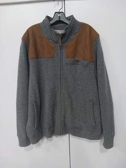 Duluth Full Zip Gray Fleece Jacket Size XL