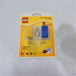 LEGO 8 GB USB Yellow & Blue Brick Keychain FLASH DRIVE