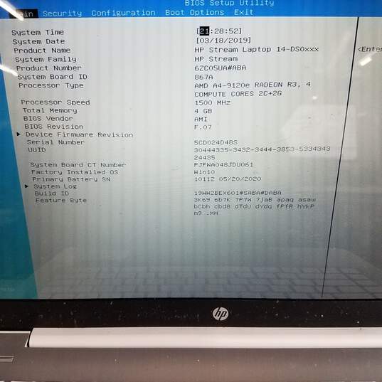 HP Stream 14in Laptop AMD a4-9120e CPU 4GB RAM & SSD image number 9