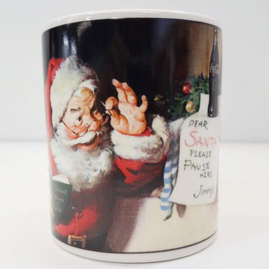 Holiday Portraits Coca-Cola Santa Stoneware Mugs Set 4 by Sakura image number 3