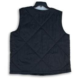 Socialite Mens Black Sleeveless Collarless Full-Zip Puffer Vest Size L/XL alternative image