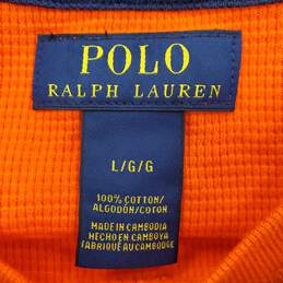 Polo Ralph Lauren Men Orange Long Sleeve L NWT