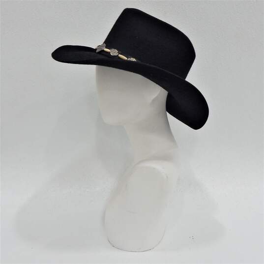 Harley Davidson Black Wool Cowboy Hat Size Large image number 2