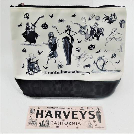Harveys Disney The Nightmare Before Christmas Halloween Town Canvas Pouch w/ Bumper Sticker image number 1