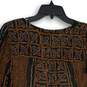 NWT Womens Multicolor Printed Long Sleeve V-Neck Pullover Blouse Top Size XS image number 4