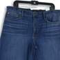 NWT Hudson Womens Blue Denim Medium Wash 5 Pocket Design Wide-Leg Jeans Size 34 image number 3
