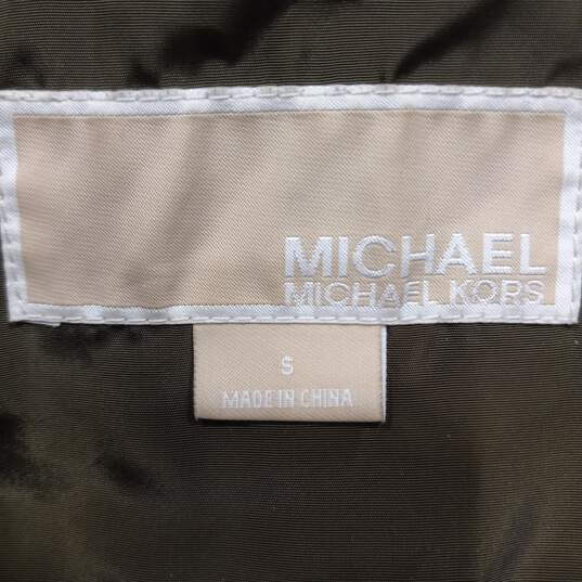 Michael Kors Women's Moss Green Quilted Jacket Size S image number 4
