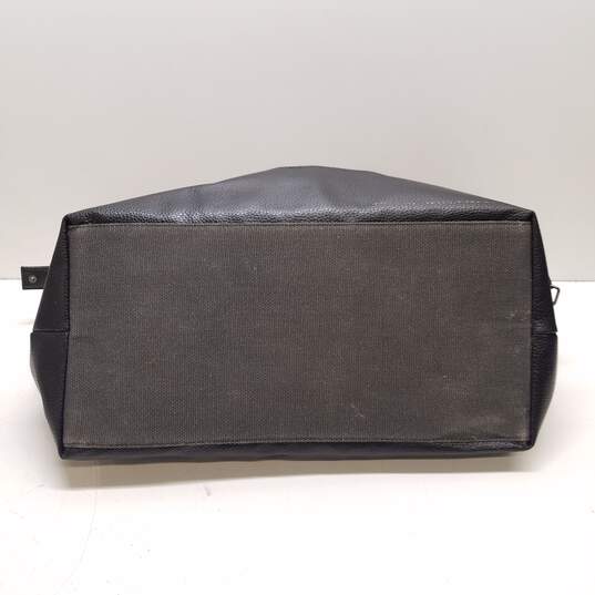 Kenneth Cole Gray Canvas Weekender Travel Duffle Shoulder  Bag image number 6