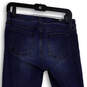 Womens Blue Denim Dark Wash Stretch Pockets Skinny Leg Jeans Size 4 image number 4