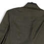 Mens Green Long Sleeve Notch Collar Pockets Three Button Blazer Size 44x38 image number 4