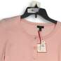 NWT Talbots Womens Pink Long Sleeve Button Front Cardigan Sweater Size SP image number 3