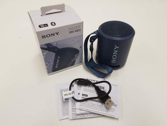 Best Buy: Sony EXTRA BASS Compact Portable Bluetooth Speaker Light Blue  SRSXB13/L