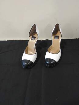 Gianfranco Ferre Black And White Lavorazione High Heels Size 8 1/2