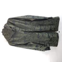 Michael Kors Women Black & Green Camo Rain Jacket S alternative image
