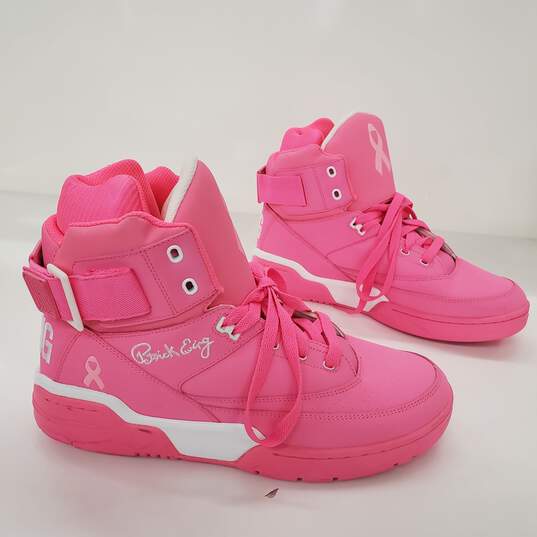Patrick Ewing Men's 33 Hi Breast Cancer Charity Pink Basketball Shoes Size 11 image number 3