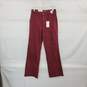 Judy Blue Burgundy Cotton High Rise Flare Jean WM Size 7/28 NWT image number 1