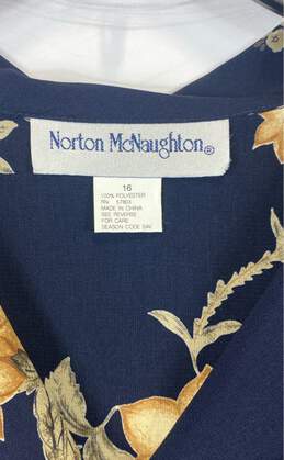 Norton McNaughton Multicolor Floral Button Up- Size 16 NWT alternative image
