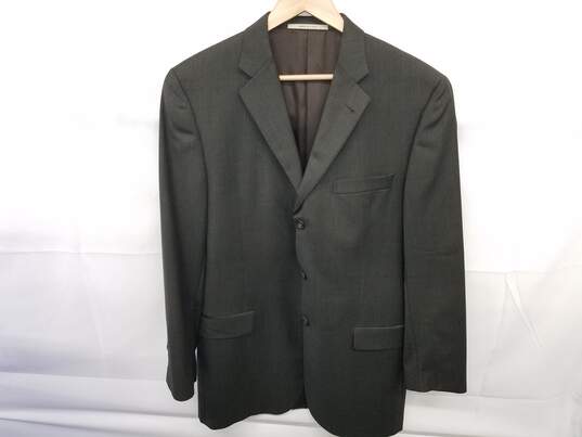 Burberry London 'Bond Street' Grey Wool Blazer Coat Men's Size 42 Long image number 1